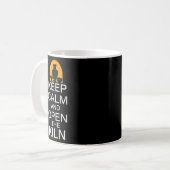 Keep Calm And Open The Kiln - Pottery Ceramic Cera Koffiemok (Voorkant links)