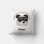 Keep Calm and Panda On Kussen (Voorkant)