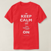 Keep Calm and Pasta On Chef Britt Rescigno T-shirt (Design voorkant)