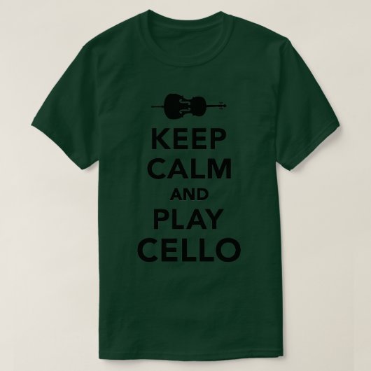 Keep calm and Play CelloTShirt T-shirt (Design voorkant)