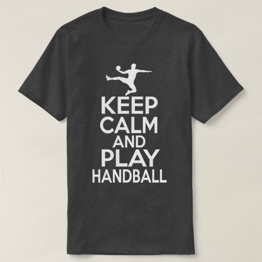 Keep calm and play handball 4 t-shirt (Design voorkant)