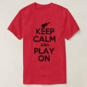Keep Calm and Play On Violin T-shirt (Design voorkant)