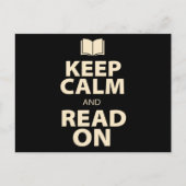 Keep Calm and Read On Book Briefkaart (Voorkant)