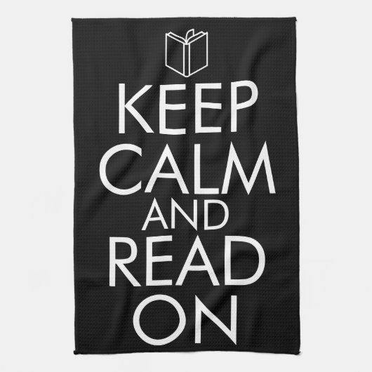 KEEP CALM AND READ ON THEEDOEK (Verticaal)
