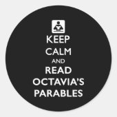 Keep Calm And Read Parables  Ronde Sticker (Voorkant)