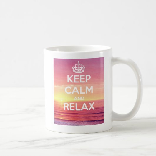 Keep calm and relax Mug Koffiemok (Rechts)
