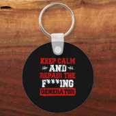 Keep Calm And Repair The Generator Video Game Sleutelhanger (Voorkant)