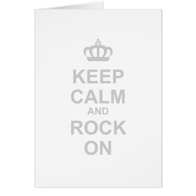Keep Calm and Rock on - Rocker Emo Punk Gothic Mus (Voorkant)