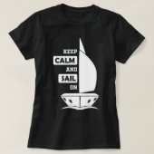 Keep calm and sail on t-shirt (Design voorkant)