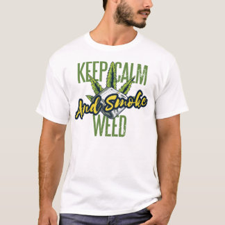 KEEP CALM AND SMOKE WEED T-SHIRT