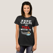 Keep Calm and Tiel with it Parrot Cockatiel T-shirt (Voorkant volledig)