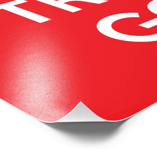 Keep Calm and Trust God Foto Afdruk (Hoek)