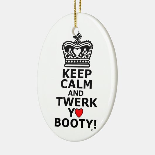 Keep Calm and Twerk Keramisch Ornament (Links)