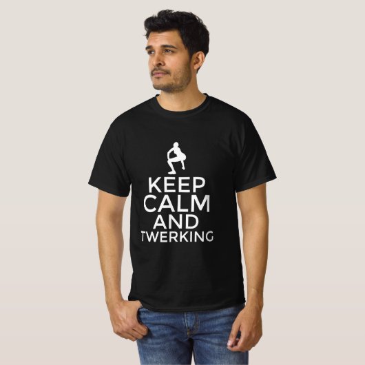 Keep calm and twerking t-shirt (Voorkant volledig)