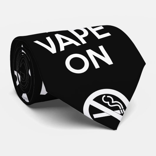 Keep Calm and Vape On ~ Self Motivational Stropdas (Opgerold)