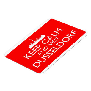 Keep Calm and Visit Dusseldorf - Duitsland Magnet Magneet
