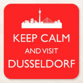 Keep Calm and Visit Dusseldorf - Onderzetter Duits (Voorkant)