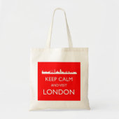 Keep Calm and Visit London Canvas tas (Voorkant)
