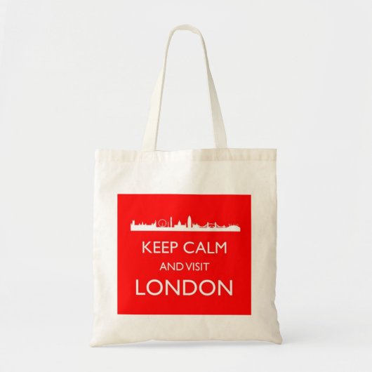 Keep Calm and Visit London Canvas tas (Voorkant)