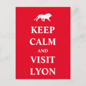 Keep calm and visit Lyon Briefkaart (Voorkant)