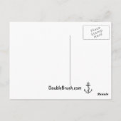 Keep Calm and Voyage On fun unieke print Briefkaart (Achterkant)