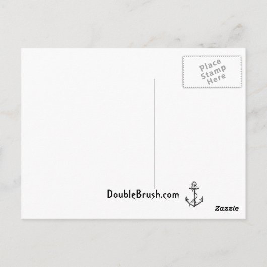 Keep Calm and Voyage On fun unieke print Briefkaart (Achterkant)