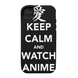 Keep Calm and Watch Anime iPhone 4 Hoesje