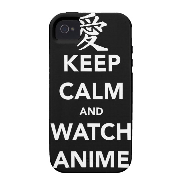 Keep Calm and Watch Anime Case-Mate iPhone Case (Achterkant)