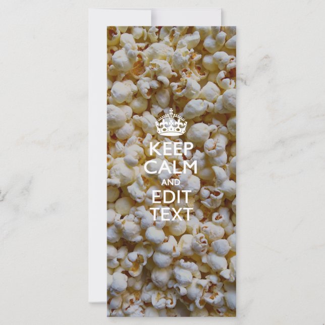KEEP CALM AND Your Text on Popcorn (Voorkant)