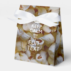 KEEP CALM AND Your Text on Popcorn Bedankdoosjes