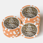 KEEP CALM AND Your Text on Popcorn Poker Chips (Opstapeling)