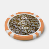 KEEP CALM AND Your Text on Popcorn Poker Chips (Enkel)