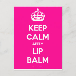 Keep-Calm-Apply-Lip-Balm.pdf Briefkaart