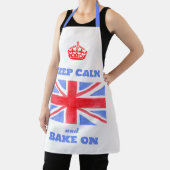 Keep Calm Bake On Union Jack Britse Vlag Unisex Schort (Insitu)