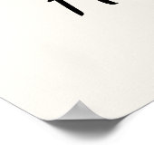 Keep Calm & Be Happy Black White Poster (Hoek)