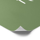 Keep Calm & Be Happy Sage Green Poster (Hoek)