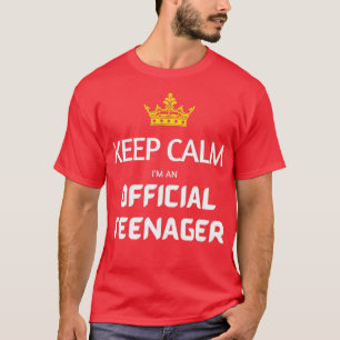 Keep Calm Birthday Official 13th Funny Girl T-shirt