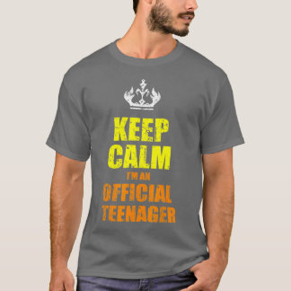 Keep Calm Birthday Official 13th Funny Girl T-shirt
