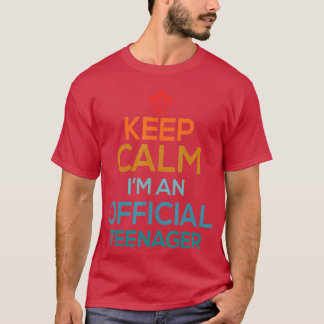Keep Calm Birthday Official 13th Funny Girl T-shirt