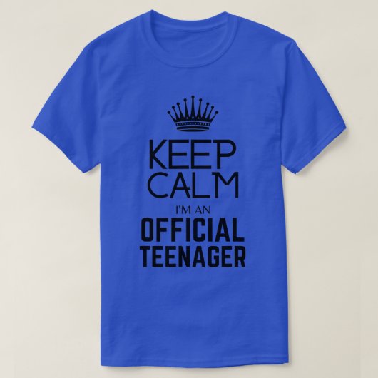Keep Calm Birthday Officier 13th Funny 1 (1) T-shirt (Design voorkant)