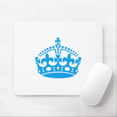 Keep calm blue victory crown muismat (Met muis)