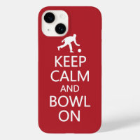 Keep Calm & Bowl Op aangepaste kleur Blackberry ca