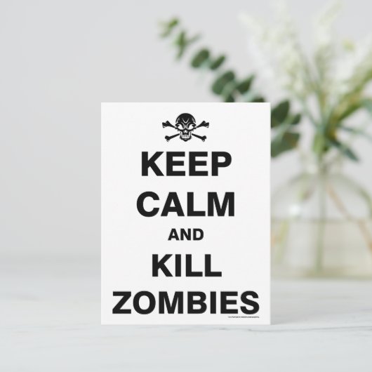 Keep Calm  Briefkaart (Staand voorkant)