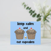 keep calm briefkaart (Staand voorkant)