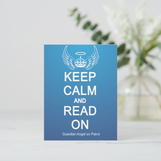 Keep Calm Briefkaart (Staand voorkant)