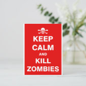 Keep Calm Briefkaart (Staand voorkant)