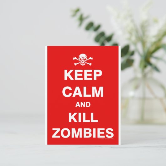 Keep Calm Briefkaart (Staand voorkant)