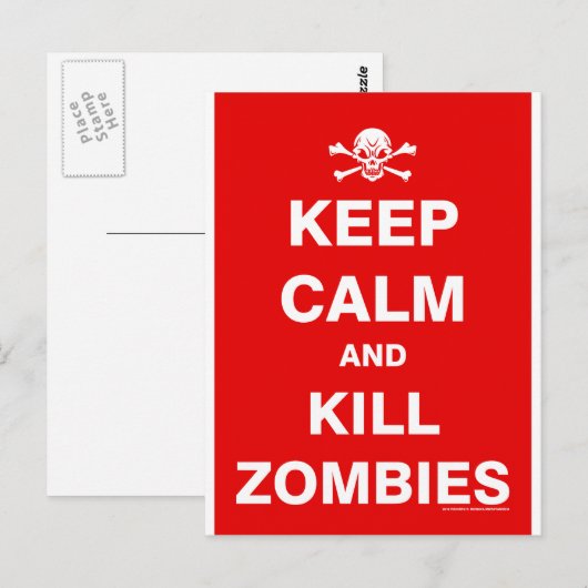 Keep Calm Briefkaart (Voorkant / Achterkant)