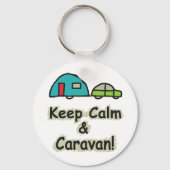 Keep Calm Caravan Sleutelhanger (Voorkant)