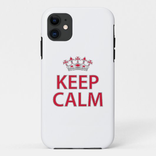 Keep Calm Case-Mate iPhone Case (Achterkant)